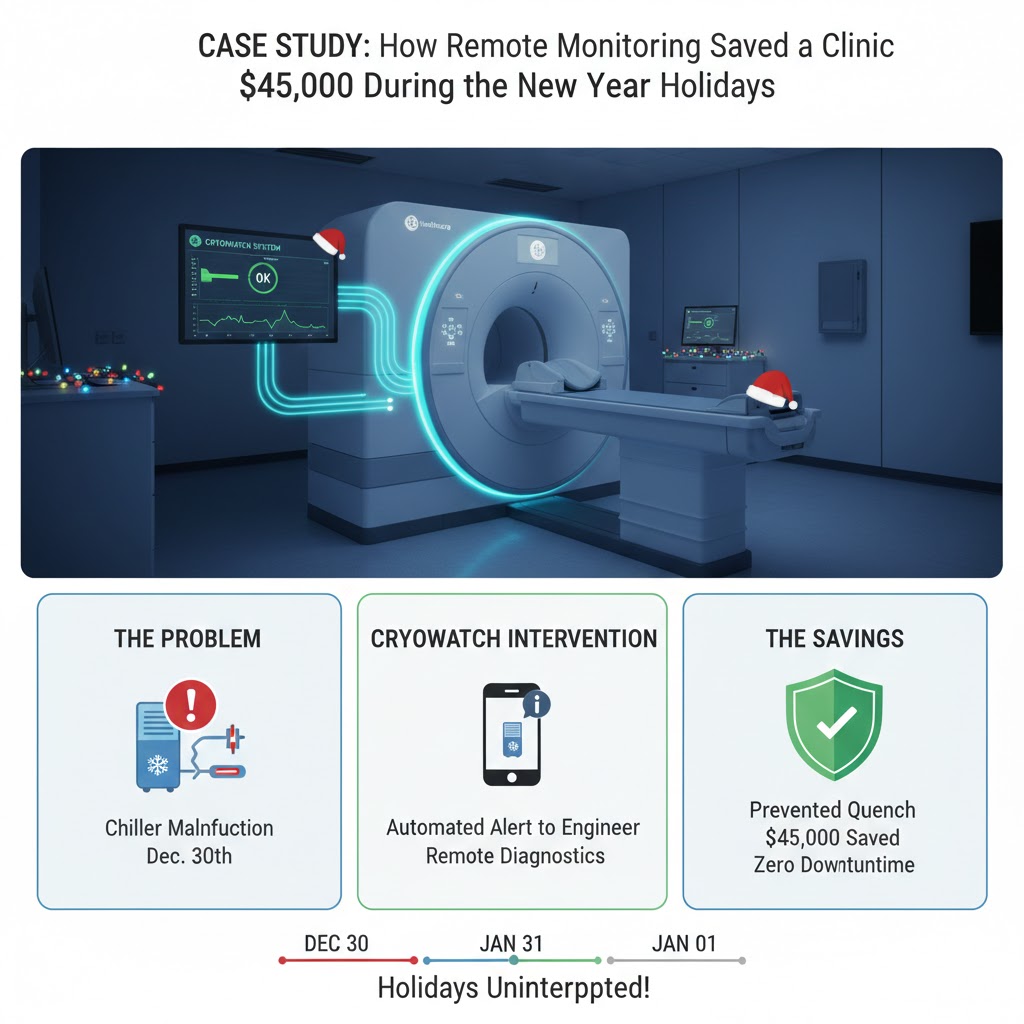 Case Study: How Remote Monitoring Saved a Clinic $45,000 During the New Year Holidays