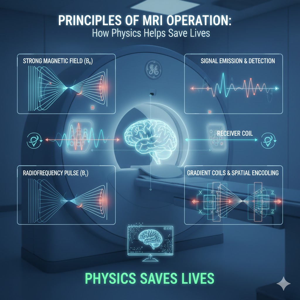 Principles of MRI Operation: How Physics Helps Save Lives