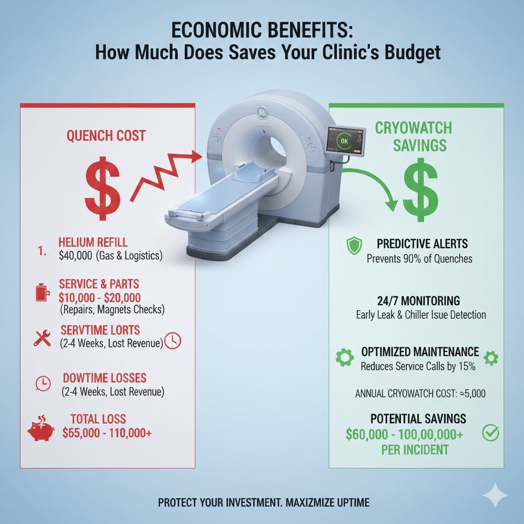 Economic Benefits: How Much Does a Quench Cost? How Cryowatch Saves Your Clinic’s Budget