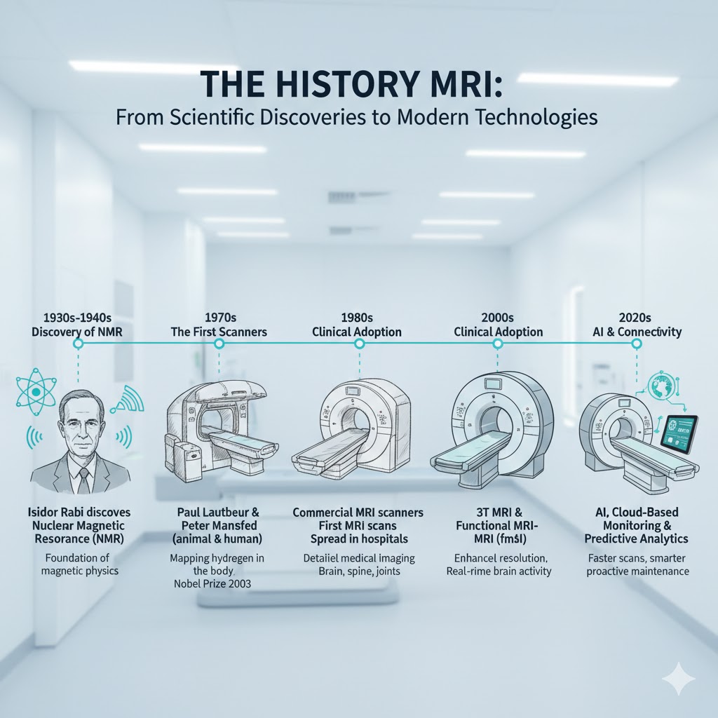 The History of MRI: From Scientific Discoveries to Modern Technologies