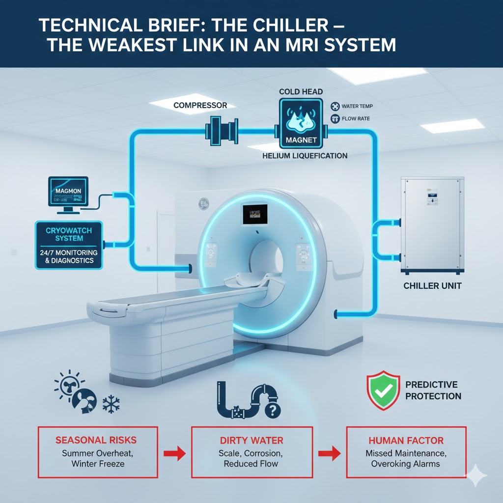 Technical Brief: “The Chiller – The Weaklest Link in an MRI System”